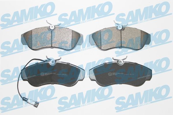 Levně Sada brzdových destiček, kotoučová brzda SAMKO 5SP965