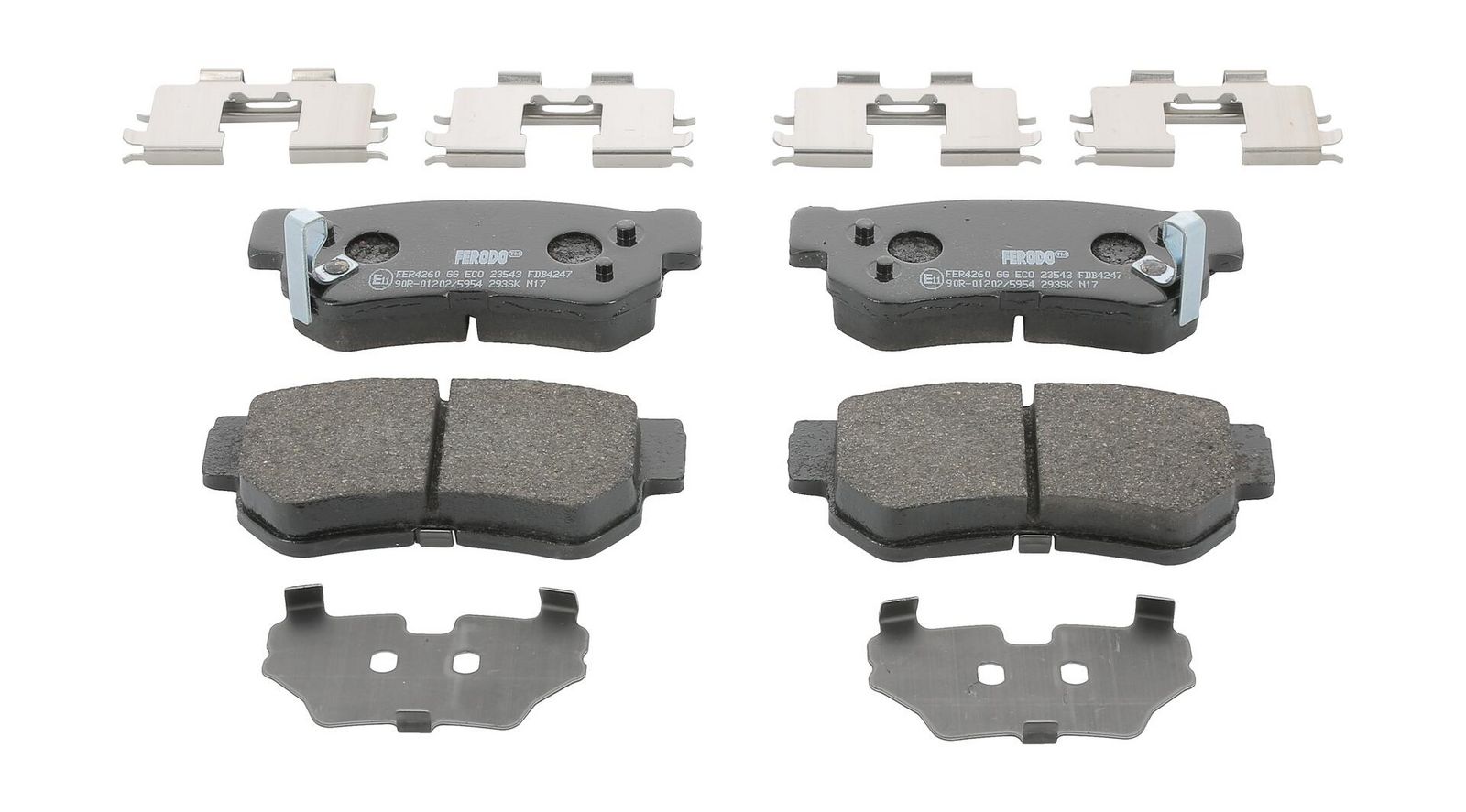 set placute frana,frana disc FERODO PREMIER ECO FRICTION FDB4247