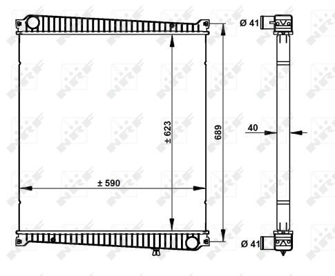 Chladič, chlazení motoru NRF 59212