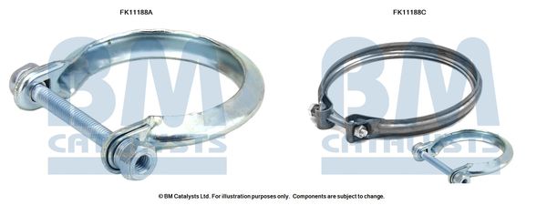 zestaw montażowy, filtr sadzy / filtr cząstek stałych BM CATALYSTS FK11188