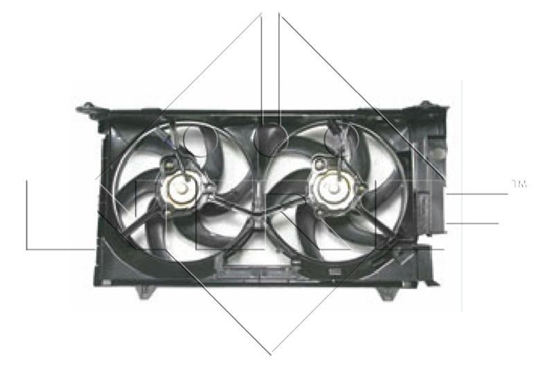Větrák, chlazení motoru NRF 47075