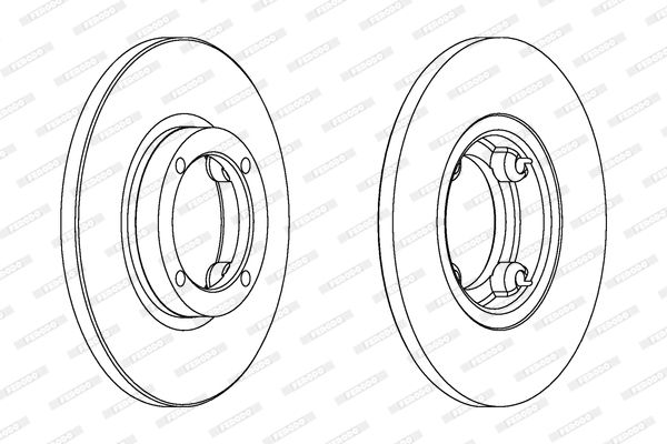 Tarcza hamulcowa FERODO DDF1076C