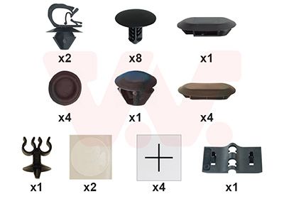 Set montaj, capota motor VAN WEZEL 1555797