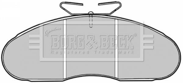 Zestaw klocków hamulcowych, hamulce tarczowe BORG & BECK BBP1126