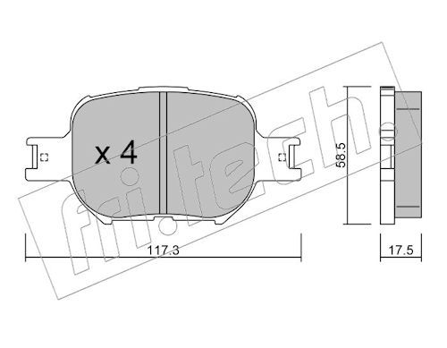Piduriklotsi komplekt,ketaspidur