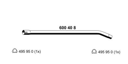 Rura wydechowa ERNST 600408