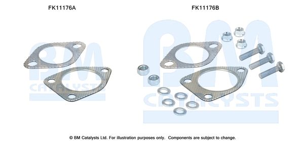 zestaw montażowy, filtr sadzy / filtr cząstek stałych BM CATALYSTS FK11176