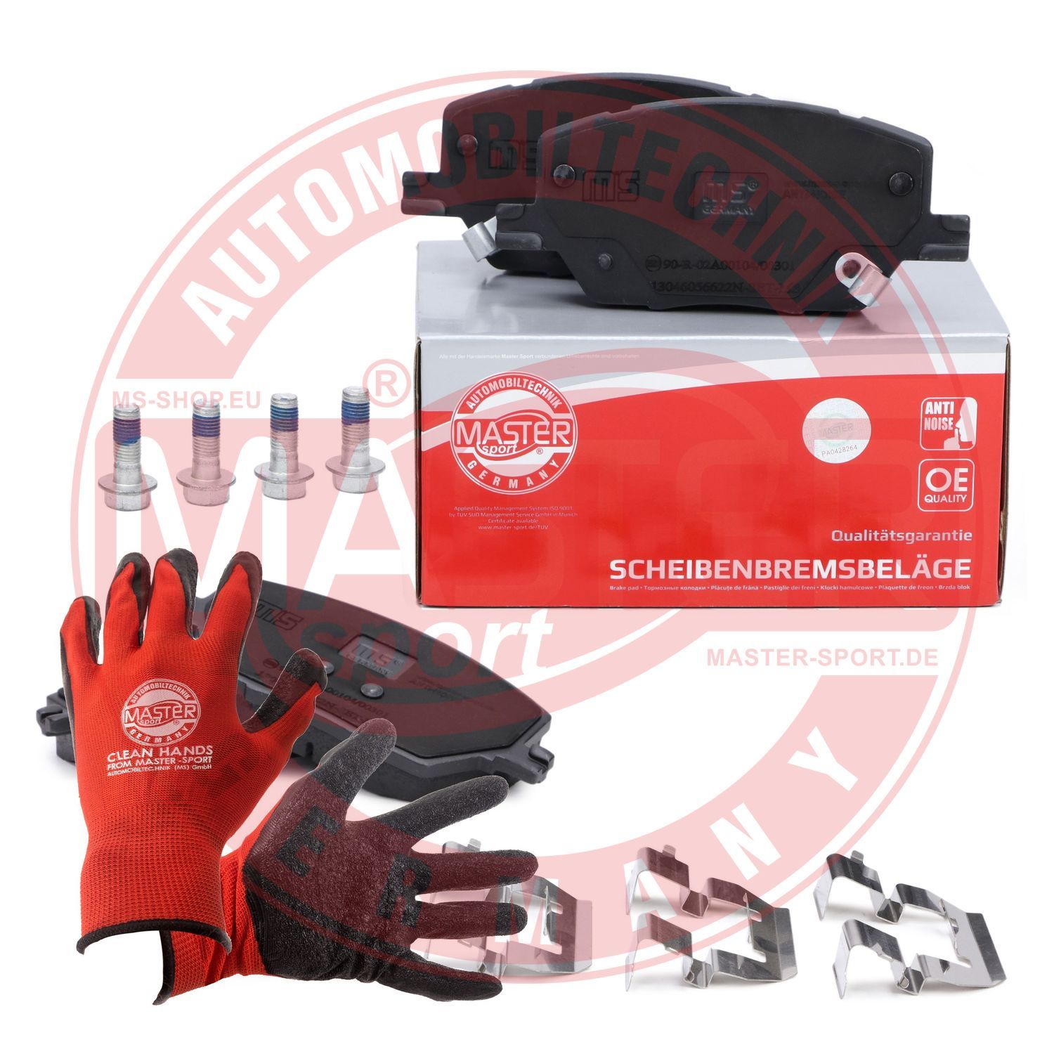 Zestaw klocków hamulcowych, hamulce tarczowe MASTER-SPORT GERMANY 13046056622N-SET-MSP