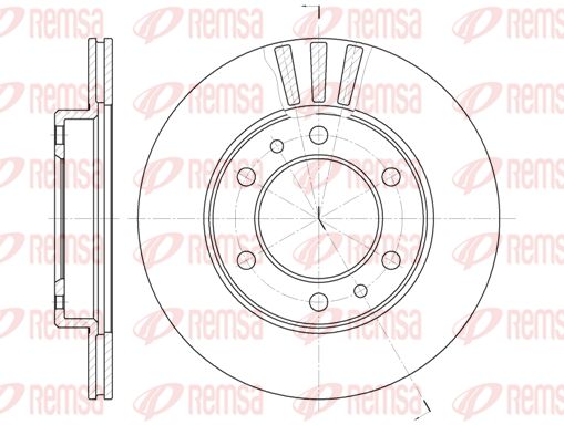 Tarcza hamulcowa KAWE 6408 10