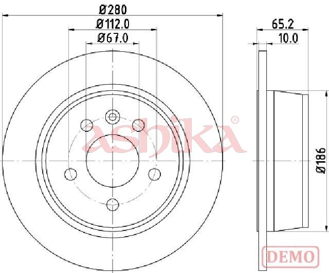 Disc frana ASHIKA 61-00-0530C