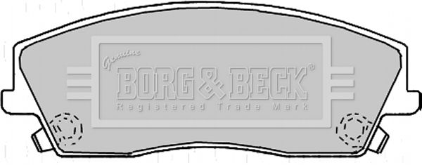 Zestaw klocków hamulcowych, hamulce tarczowe BORG & BECK BBP2167