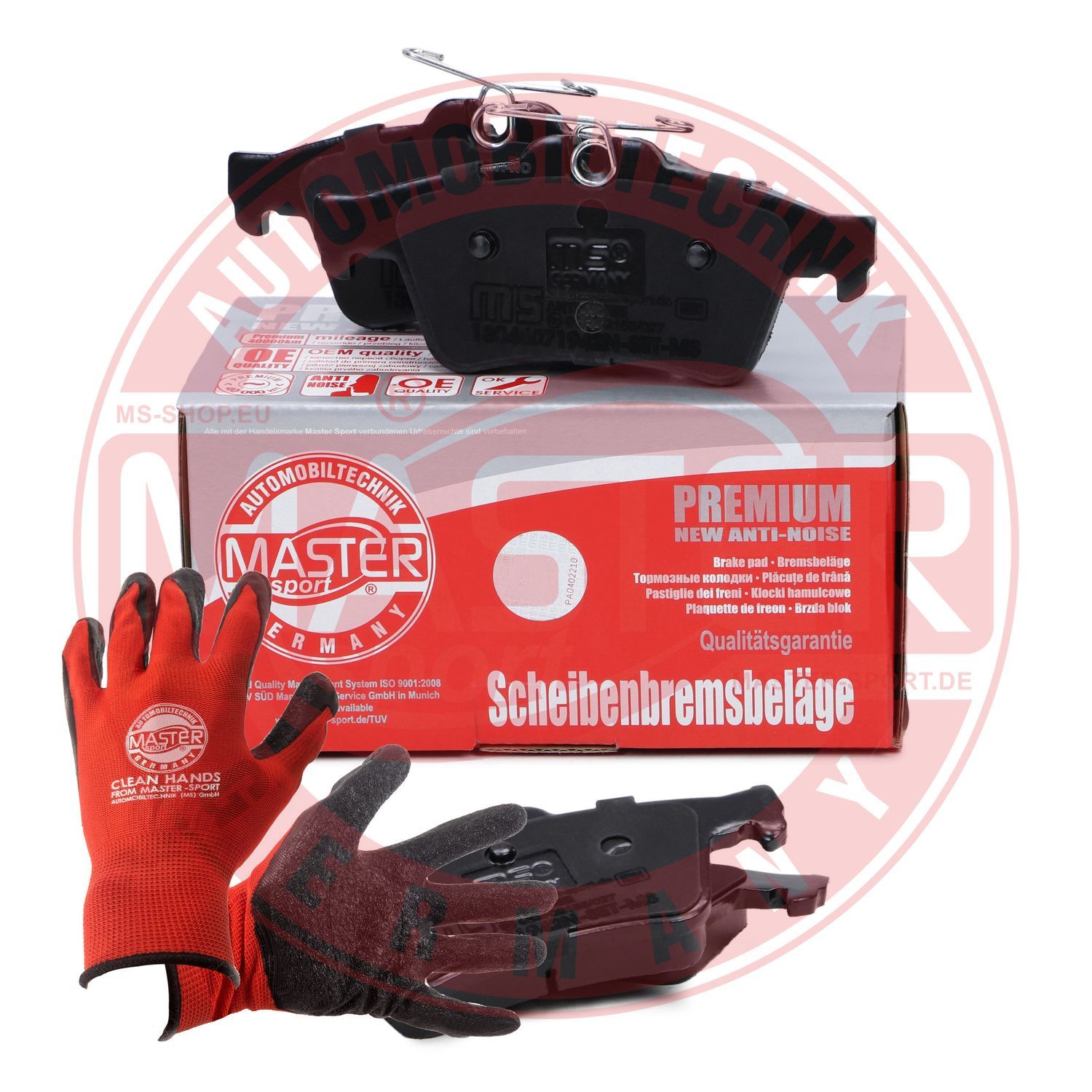 Zestaw klocków hamulcowych, hamulce tarczowe MASTER-SPORT GERMANY 13046071942N-SET-MSP