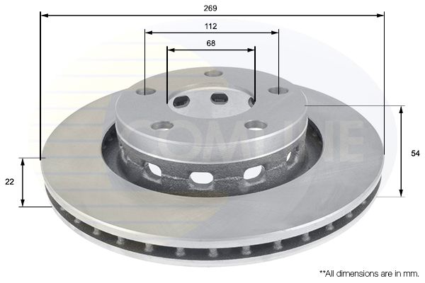 Tarcza hamulcowa COMLINE ADC1488V