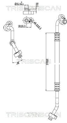 conducta presiune variabila,aer conditionat TRISCAN 9010 29012