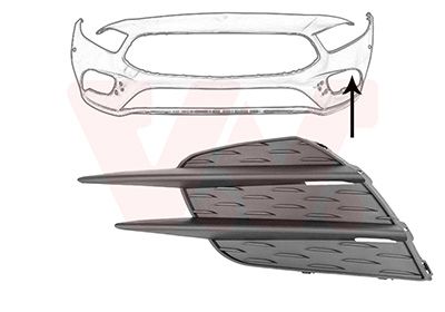 Grila ventilatie, bara protectie VAN WEZEL 2946597