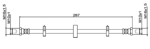 Furtun frana METZGER 4111492