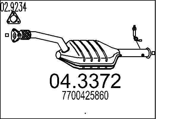 Katalizator MTS 7700425860