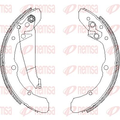 Szczęka hamulcowa REMSA 4048.00