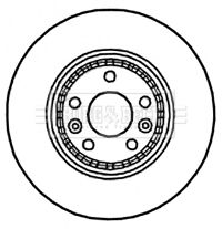 Tarcza hamulcowa BORG & BECK BBD4781