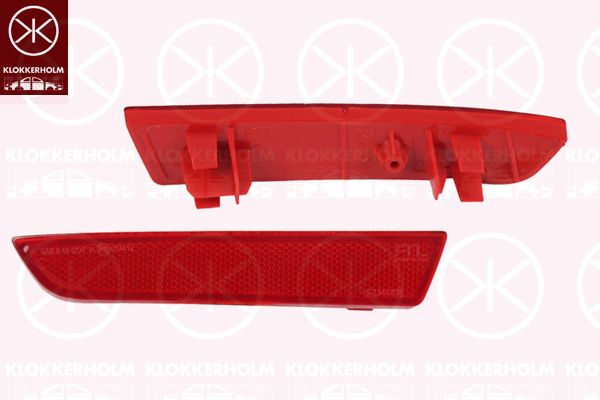 Światło odblaskowe tylne KLOKKERHOLM 35430791