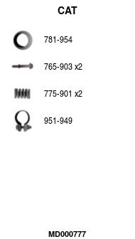 Katalizator FA1 MD000777
