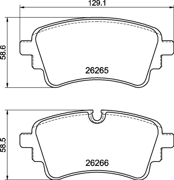 Sada brzdových platničiek kotúčovej brzdy BREMBO P 85 185