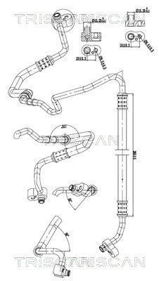 conducta presiune variabila,aer conditionat TRISCAN 9010 11021