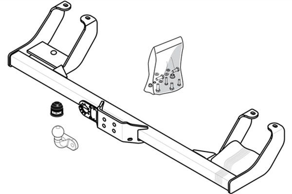 Zestaw zaczepu przyczepy BRINK 400300