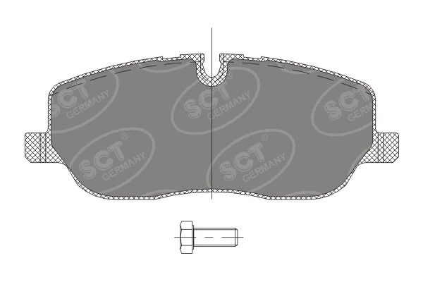 Zestaw klocków hamulcowych, hamulce tarczowe SCT - MANNOL SP 329 PR