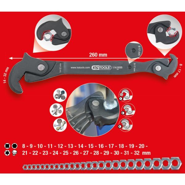 Cheie multifunctionala KS TOOLS 114.0055