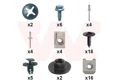 Set montaj, bara protectie VAN WEZEL 1717794