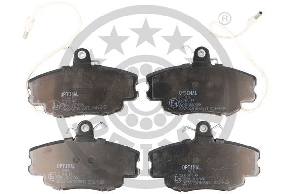 Zestaw klocków hamulcowych, hamulce tarczowe OPTIMAL BP-09416