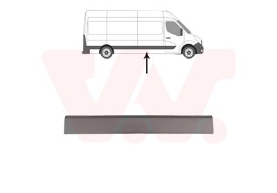 Listwa ozdobna / ochronna, sciana boczna VAN WEZEL 3799424