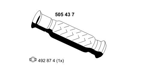 Rura wydechowa ERNST 505437