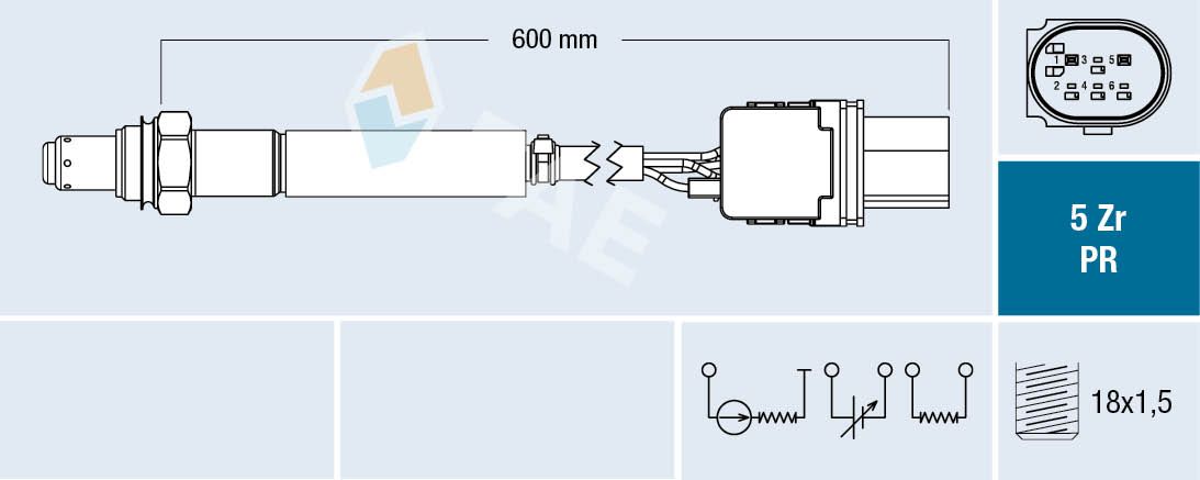 Sonda lambda FAE 75125