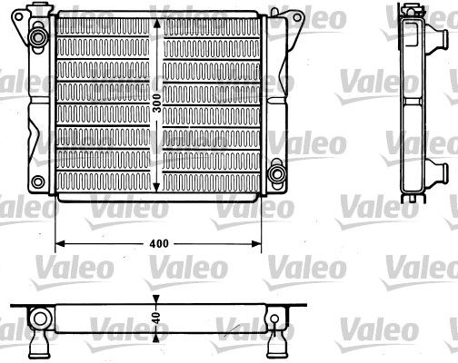 Chłodnica, układ chłodzenia silnika VALEO 810879
