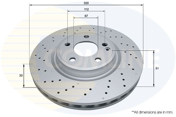 Tarcza hamulcowa COMLINE ADC2810V