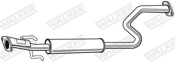 Levně Střední tlumič výfuku WALKER 22333