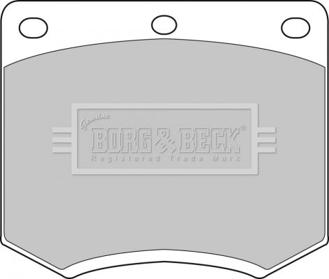 Zestaw klocków hamulcowych, hamulce tarczowe BORG & BECK BBP1095
