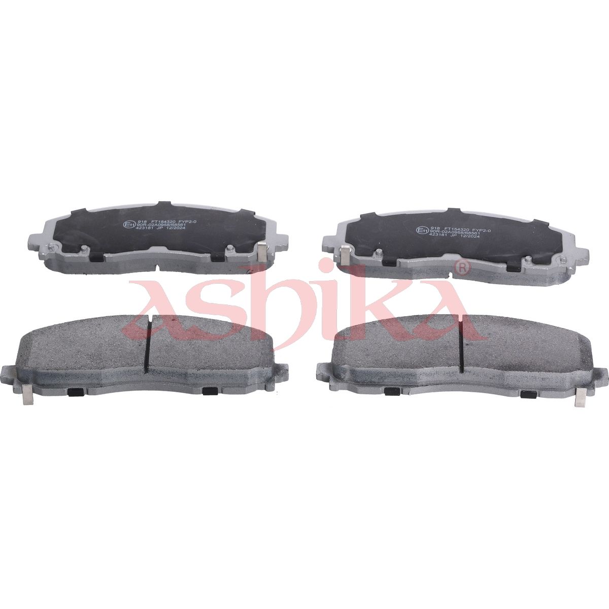 set placute frana,frana disc ASHIKA 50-09-918