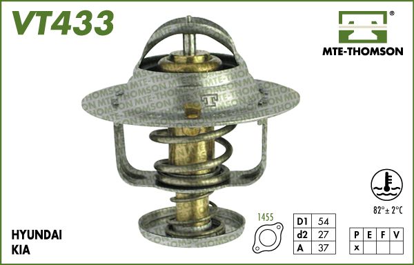 Termostat, środek chłodzący MTE-THOMSON VT433.82