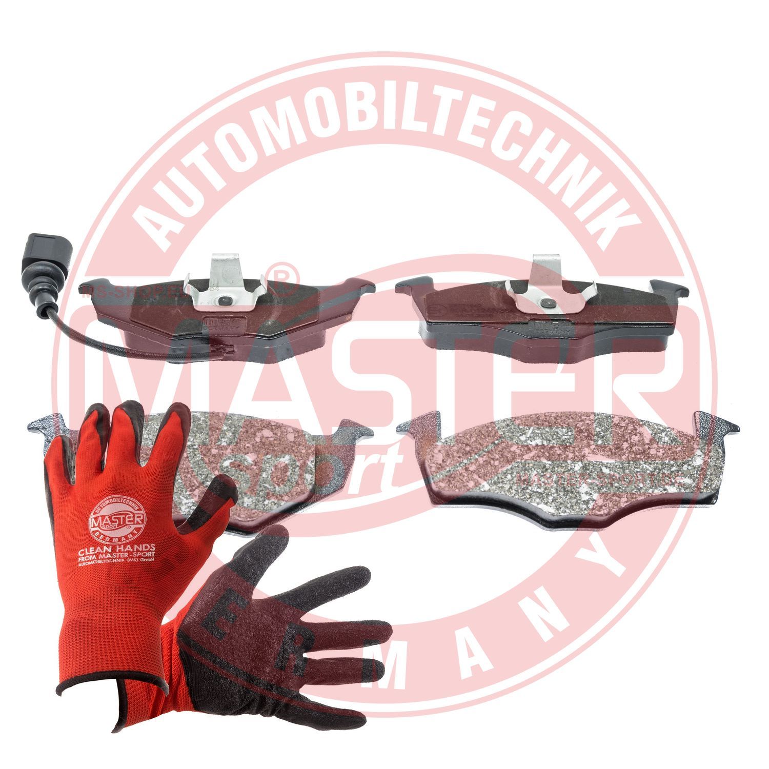 Zestaw klocków hamulcowych, hamulce tarczowe MASTER-SPORT GERMANY 13046071642N-SET-MSP