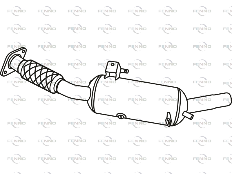 Filtr sadzy / filtr cząstek stałych, układ wydechowy FENNO 4424274