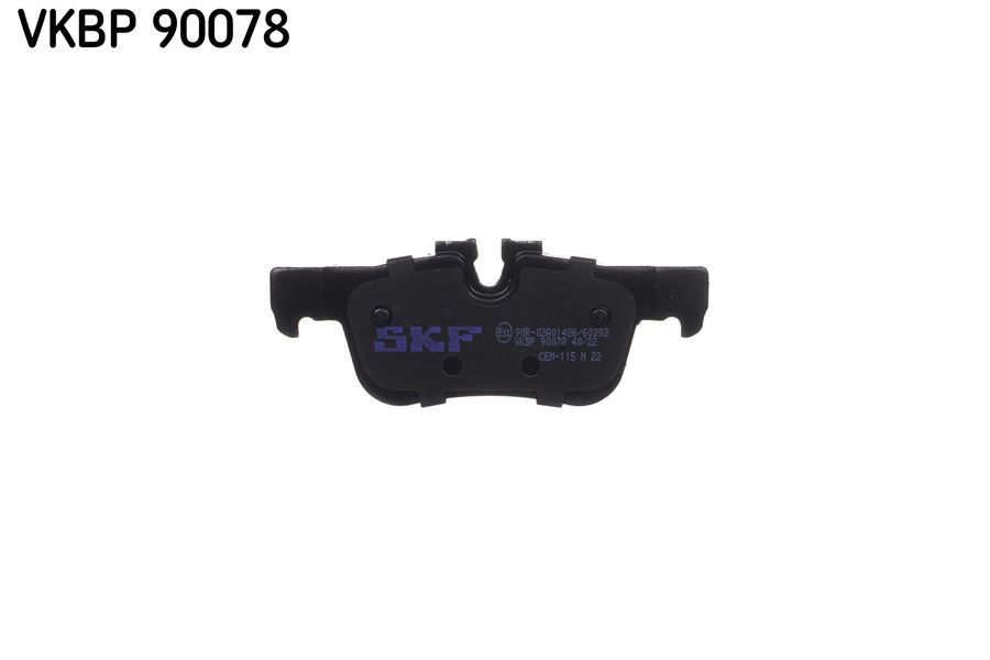Sada brzdových platničiek kotúčovej brzdy SKF VKBP 90078