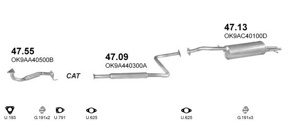 Układ wydechowy POLMO POLMO00118