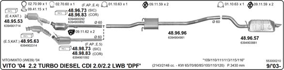 Układ wydechowy IMASAF 553000210