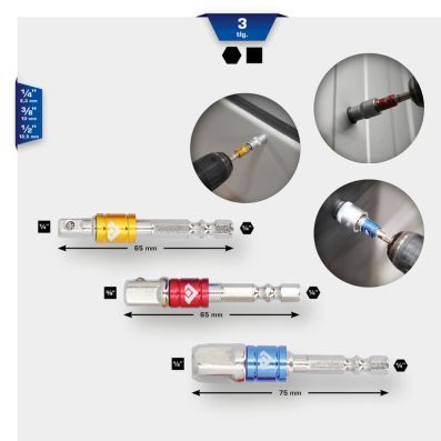 Адаптер четырехгранный комплект битов