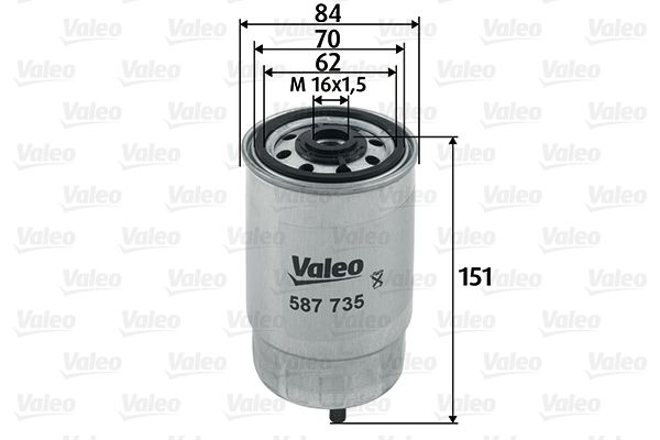 Palivový filter VALEO 587735