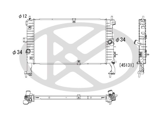 Radiator, racire motor KOYORAD PL462547