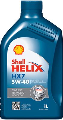 E-shop SHELL Motorový olej Helix HX7 5W-40, 550053739, 1L